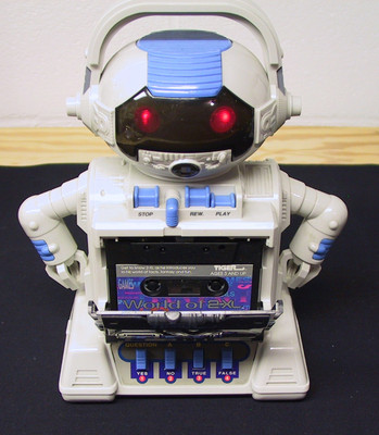 1992 TIGER 2XL TALKING ROBOT CASSETTE PLAYER W/ TAPE TESTED WORKS