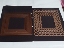 Spellbinders Grand Nestabilities Dies - Squares, Scalloped Rectangles
