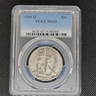 1946-D Silver Walking Liberty Half Dollar 50c PCGS MS65