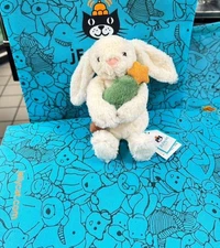 Jelly cat BASHFUL BUNNY with CHRISTMAS TREE 18cm Holiday Rabbit Best Gift tag