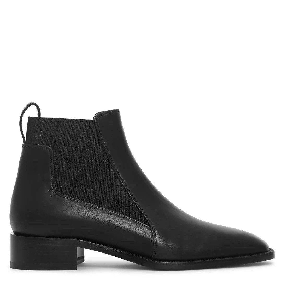 Christian Louboutin Marmada Low Black Leather Chelsea Ankle Boots Uk 7 Eu 40