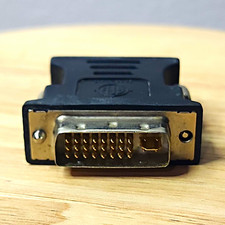 DVI-I Male to VGA/SVGA D-Sub Female DVI to VGA Adapter 1:1 Black MPN
