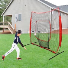 Pitching Pro Baseball Softball Hitting Net Baseball Backstop Practice Net Red