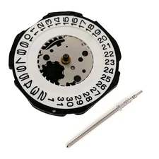23.7mm 32,768 Hz Frequency Date At 3 Quartz Watch Movement PC32A w/ Winding Stem