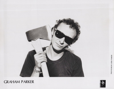 Graham Parker Photograph Original Black And White Press Promotion Circa 1990's