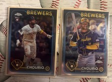 Jackson Chourio  2024 Topps Update Chrome (2) Card Rookie Lot/Card #USC30,USC18