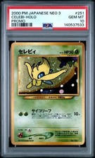 Pokemon PSA 10 Celebi #251 Holo Neo Premium File 3 Promo 2000 Japanese Old Back