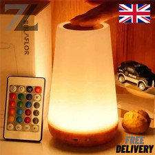 Night Light LED Touch Bedside Table Lamp with Remote Control 13 Colors Enjoy