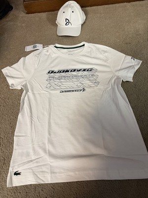 Lacoste Men's Novak Fan Capsule T White with Hat XL