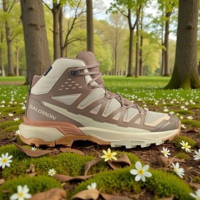 Size 6-Salomon X Ultra 360 Mid GTX Women's Hiking Boots Waterproof Raw Umber
