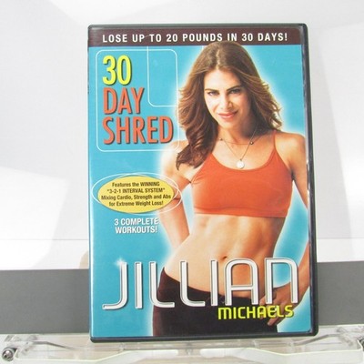Jillian Michaels 30 Day Shred DVD 2007 Fitness Workout 3-2-1 Interval System