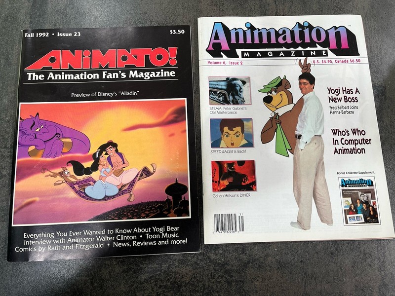 Two 1992 Animation Magazines - Animato! and Animation Magazine 