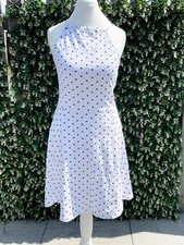 White polka Dot Red Herring Dress Size Uk 12