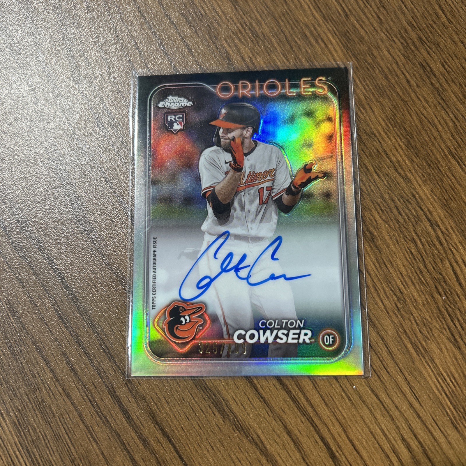 2024 Topps Chrome - Rookie Autographs Colton Cowser #RA-CC Refractor /499
