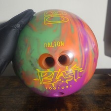 Brunswick Blast 10 LB 3 oz MultiColored Cosmic Bowling Ball 1061031 Green Orange