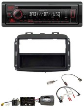 Kenwood Lenkrad CD USB Bluetooth DAB Autoradio für Fiat 500 L (ab 2012)