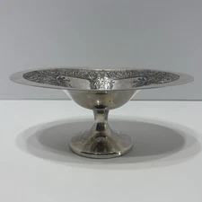 Vintage North American Gorham Silver Plated 6” Wide Candy Dish