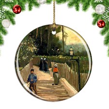 Van Gogh Sloping Path In Montmartre Pain Christmas ornament city travel souvenir