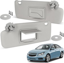 Sun Visor Driver Passenger Side for 2011-2019 Chevy Cruze, Gray, Left Right Side