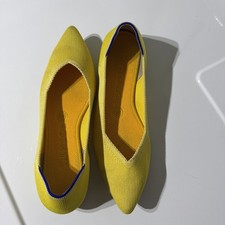 Rothy's Women's Flat Pointed Toe Size 8 Yellow