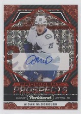 2023 Upper Deck Parkhurst Prominent Prospects Red 3/10 Aidan McDonough Auto 09wc