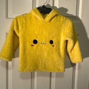 Size 5 kids Pikachu Pokemon Yellow Hoodie sweatshirt