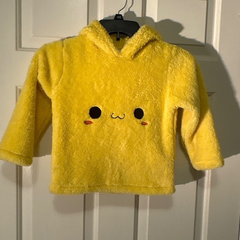 Size 5 kids Pikachu Pokemon Yellow Hoodie sweatshirt