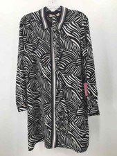 Pre-Owned MICHAEL Michael Kors Black Size Large Short Long Sleeve Dress