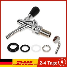 Kompensatorschankhahn mit Schaumtaste Chrom Zapfhahn Edelstahl Bier Zapfen G5/8