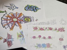 United Phila Eddie Troy Timpel Traditional Vintage Tattoo Flash Sheets 14