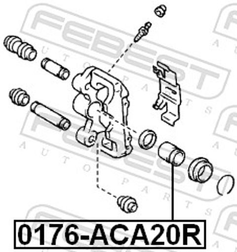 Fits FEBEST 0176-ACA20R REAR CALIPER PISTON