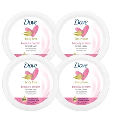 Dove Nourishing Body Care 4-Pack Beauty Cream for Normal to Dry Skin, 2.53 Oz Ea