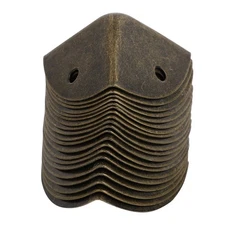 20 Pcs Metal Corner Protectors Trunk for Furniture Coffee Table Guards