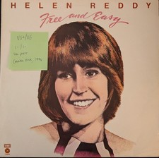 Helen Reddy Free And Easy Vinyl Record LP VG+/VG EST11348 1975