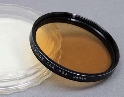 55mm Screw-In Filter SAMIGON Wratten 85A Orange Color Correction Made in JAPAN