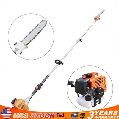 52CC 2 Stroke Chainsaw Pole Saw Pruner Pruning Saw Gas Powered Tree Trimmer New