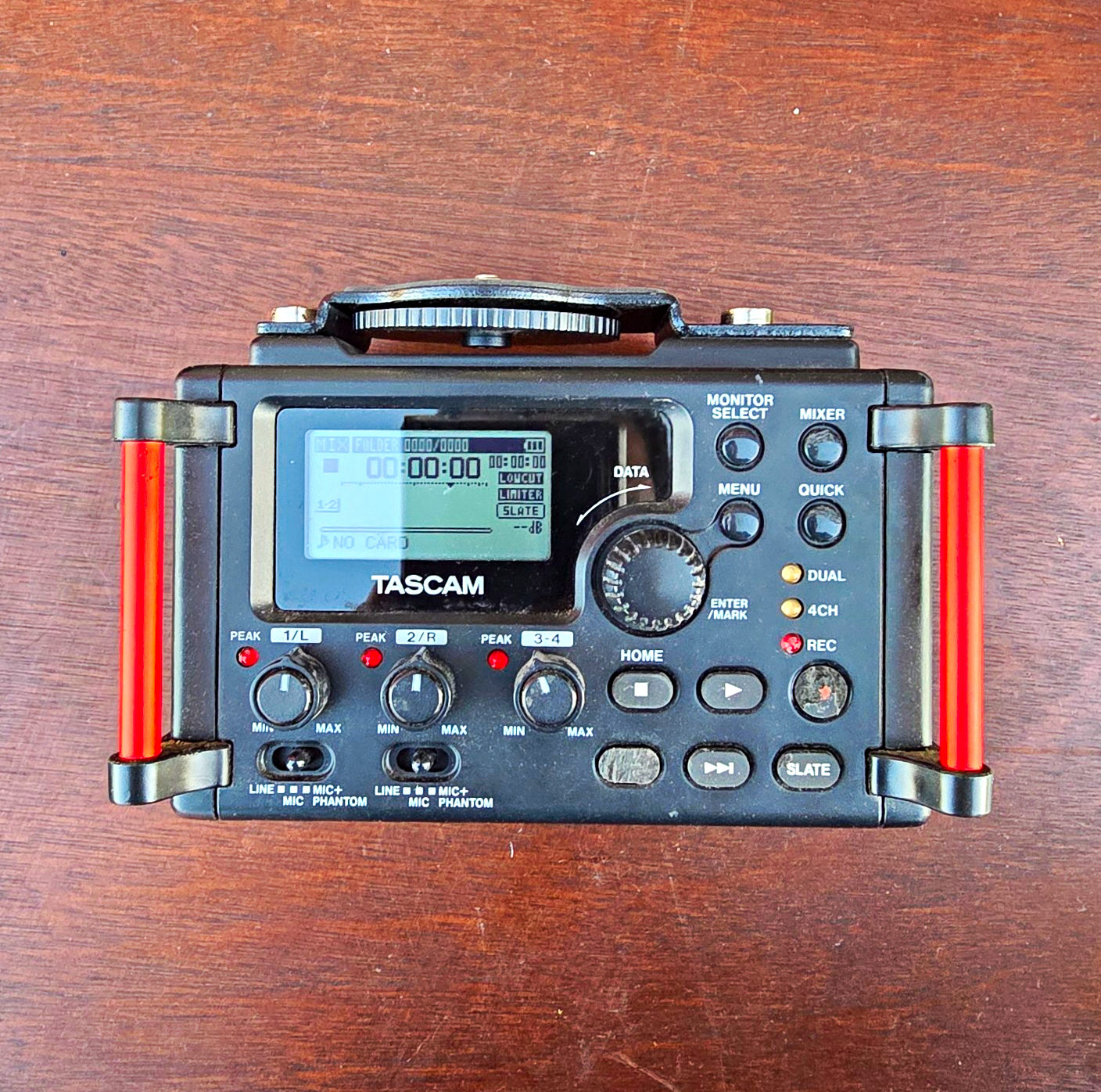 TASCAM Portable 4-Track Digital Recorder w/ XLR, Phantom Power, USB, 3.5mm I/O