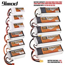 RC Lipo Battery 11.1V 650-6000mAh 3S 25C-75C w/ XT30 XT60 T Plug JST for RC Car