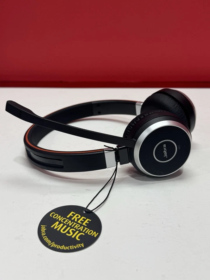 Jabra Evolve 65 UC Headset komplett mit Softcase, Link 370 BT Dongle, USB Kabel