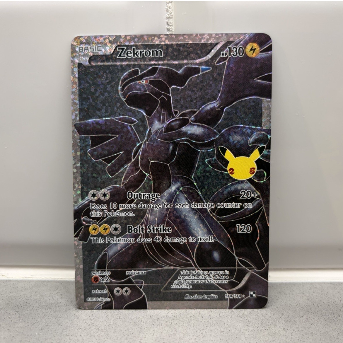 Pokémon Zekrom 114/114 Celebrations Classic Collection Holo 2021 EN Mint