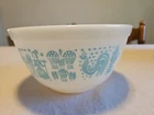 Pyrex Butterprint 402 Nesting Mixing Bowl Turquoise Vintage