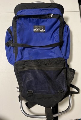 Vintage JANSPORT External Frame Hiking Backpack Hip Wings Blue 90's Made in USA | eBay Vintage JANSPORT External Frame Hiking Backpack Hip Wings Blue 90's Made in USA | eBay