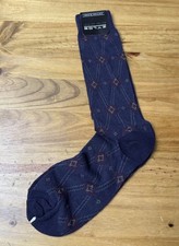 Vintage Dress Socks Deco Print Mens 10-13
