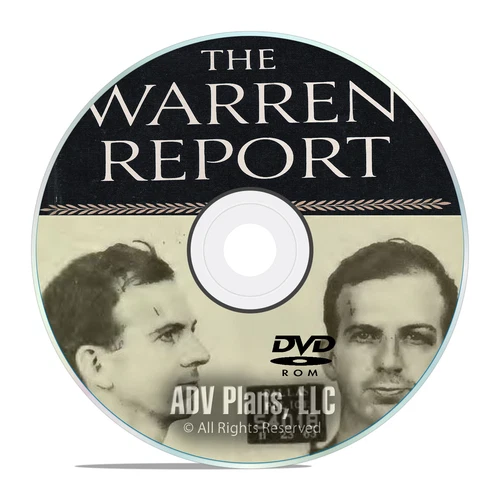 The Warren Commission Report, JFK assassination, Complete 26 Volume DVD F09