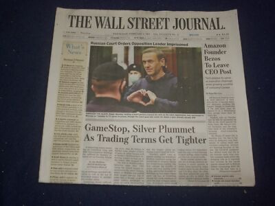 2021 FEBRUARY 3 THE WALL STREET JOURNAL - JEFF BEZOS TO LEAVE AMAZON CEO POST