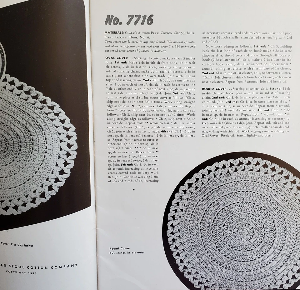 Doilies Favorites Crochet Patterns By Coats & Clark s6 - Image 2 of 4