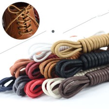 Waxed Shoelaces Round Thin Laces Shoes For Formal Shoes Brogues Dress Wax Cord/