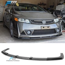 Fits 06-11 Honda Civic Sedan Mug RR Style Front Bumper Lip Spoiler Black