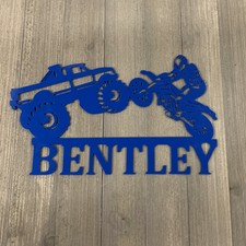 Personalized Kids Name Wall Hanging Metal Sign Cutout