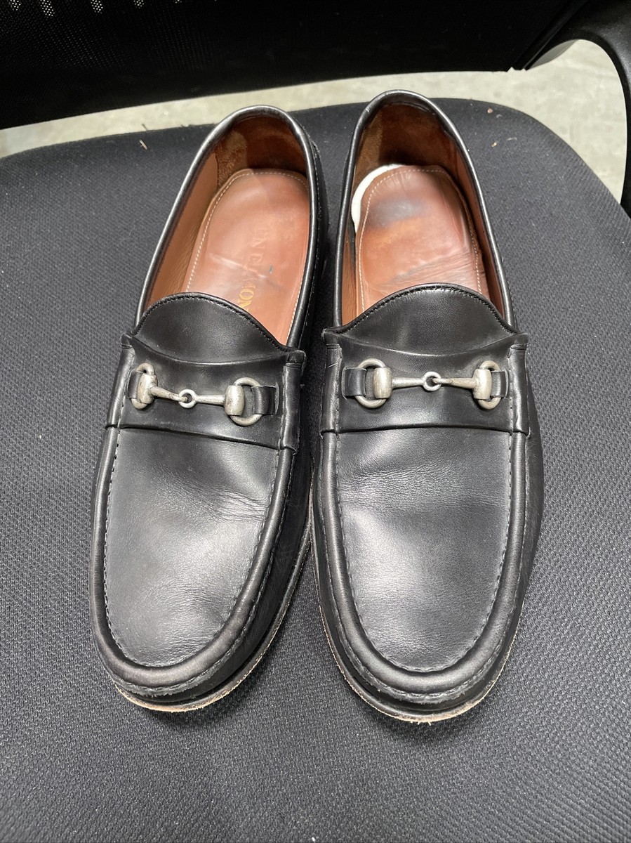 Allen Edmonds Loafers Mens Italian Horsebit Verona ll Black Leather 10D Allen Edmonds Verona II Italian Bit Black Calfskin - Sherman  main image 2